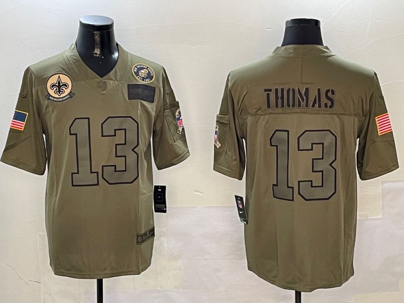 Men New Orleans Saints #13 Thomas Green 2024 Nike Limited NFL Jersey style 01081->new orleans saints->NFL Jersey